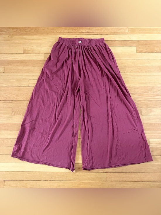 lunya Other - Lunya Maroon Cotton Wide Leg Lounge Relax Chill Loose Comfy Pants Large